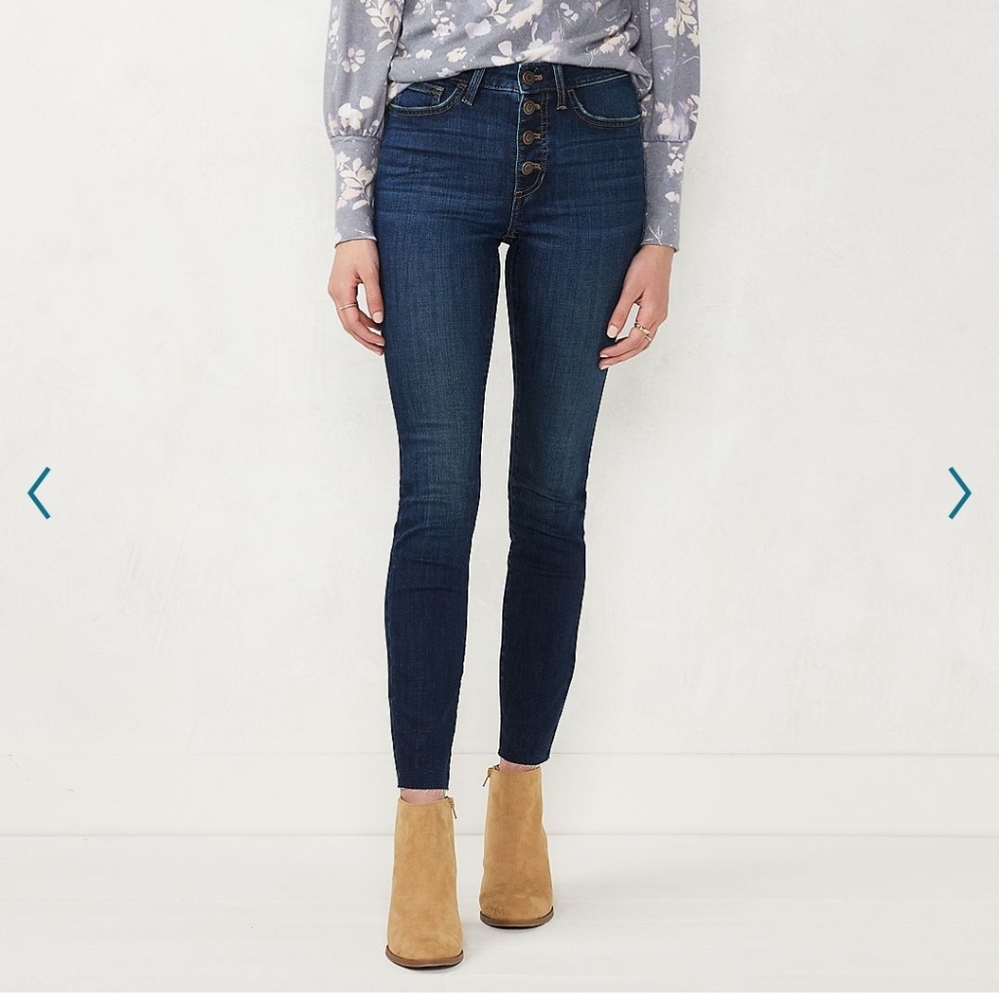 Lauren Conrad high-waisted skinny jeans SZ 16